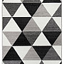 Piece carpet LOTTO triangles black / white