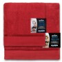 Towel and bath towel MICRO dark red