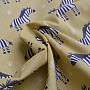 Cotton fabric ZEBRA yellow-green